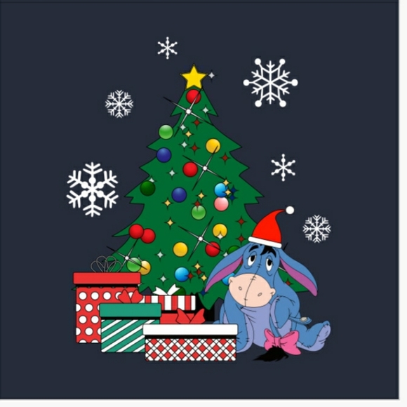 Festively Cute Eeyore Crew Neck Sweatshirt - Picture 2 of 2